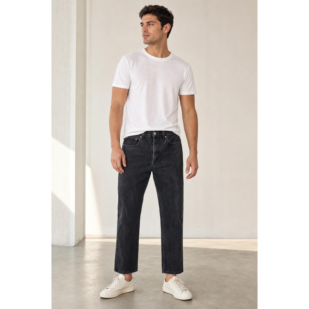 Levi's 505 Jeans Men's 32x30 Tag Black Regular Fit Straight Leg Denim 31x28